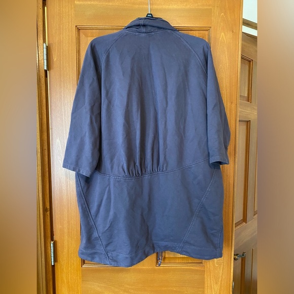 Prairie Underground Women's Size S Longline Sweatshirt Collared Lagenlook Purple - Picture 5 of 8